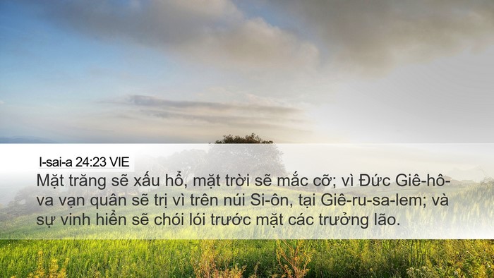 I-sai-a 24:23 VIE Bible Verse Image