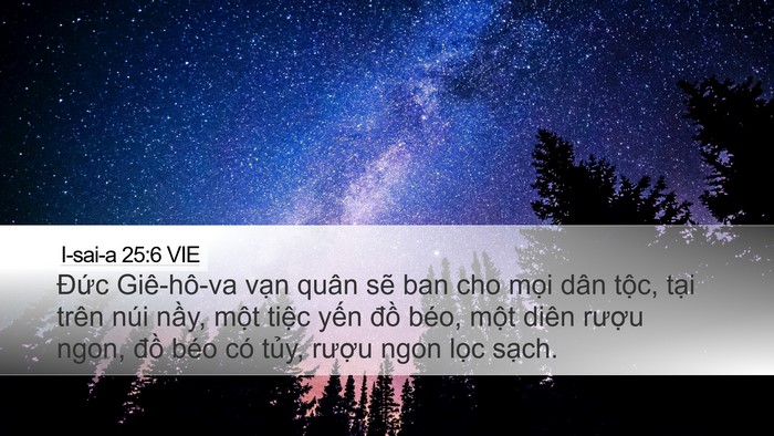 I-sai-a 25:6 VIE Bible Verse Image