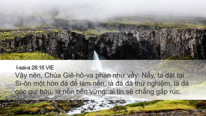 I-sai-a 28:16 VIE Bible Verse Image