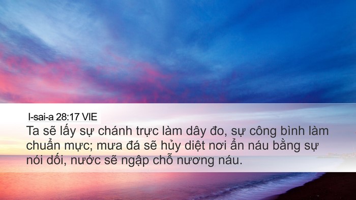 I-sai-a 28:17 VIE Bible Verse Image