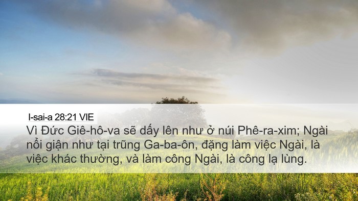 I-sai-a 28:21 VIE Bible Verse Image