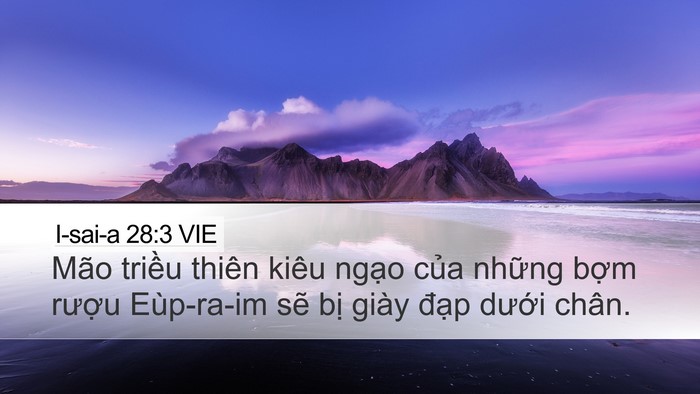 I-sai-a 28:3 VIE Bible Verse Image