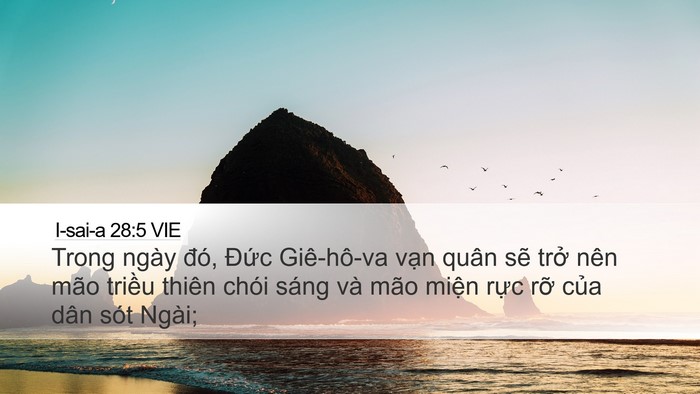 I-sai-a 28:5 VIE Bible Verse Image