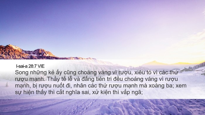 I-sai-a 28:7 VIE Bible Verse Image