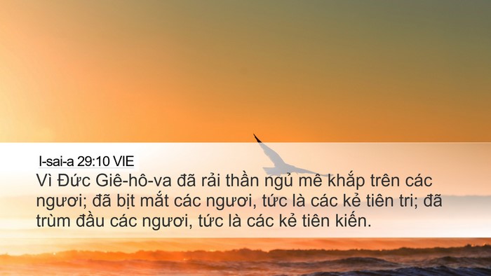 I-sai-a 29:10 VIE Bible Verse Image