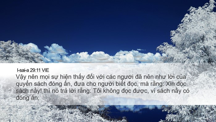 I-sai-a 29:11 VIE Bible Verse Image