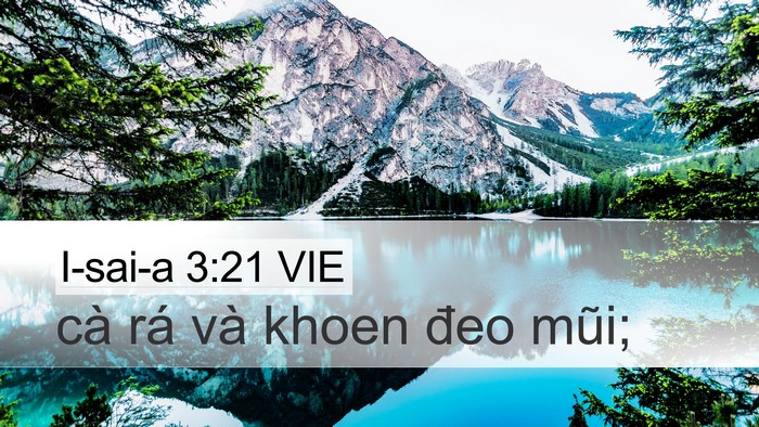 I-sai-a 3:21 VIE Desktop Wallpaper - cà rá và khoen đeo - Desktop Bible Verse Wallpaper