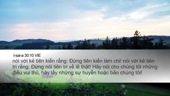 I-sai-a 30:10 VIE Bible Verse Image