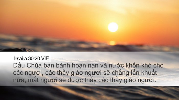 I-sai-a 30:20 VIE Bible Verse Image