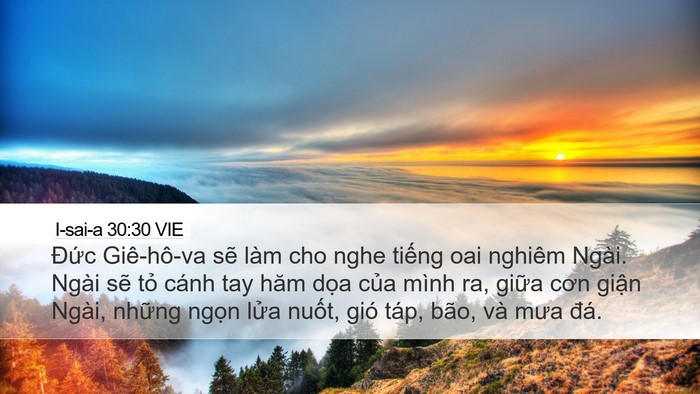 I-sai-a 30:30 VIE Bible Verse Image