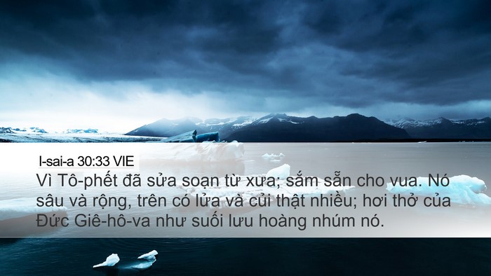 I-sai-a 30:33 VIE Bible Verse Image