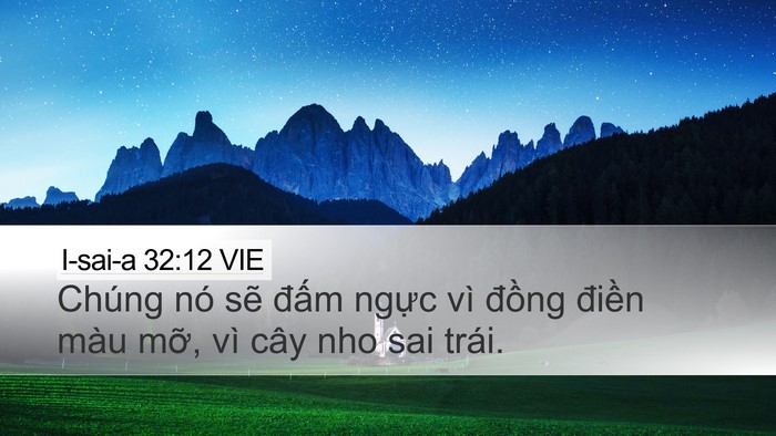I-sai-a 32:12 VIE Bible Verse Image