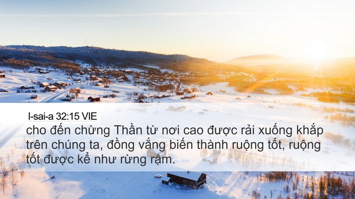 I-sai-a 32:15 VIE Bible Verse Image