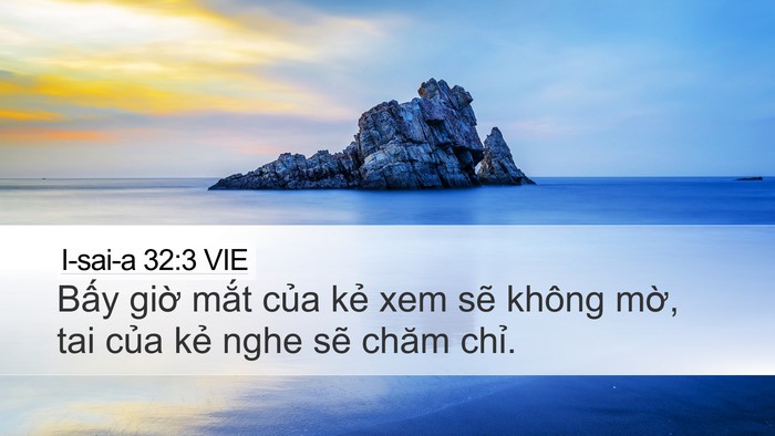 I-sai-a 32:3 VIE Bible Verse Image