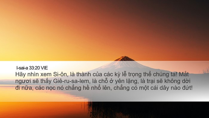I-sai-a 33:20 VIE Bible Verse Image