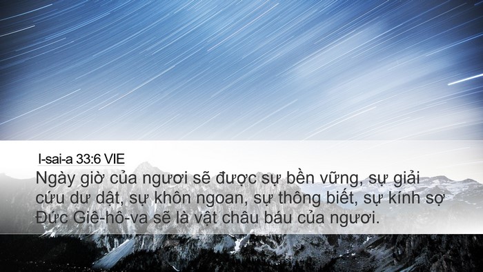 I-sai-a 33:6 VIE Bible Verse Image