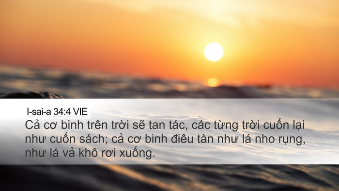 I-sai-a 34:4 VIE Bible Verse Image