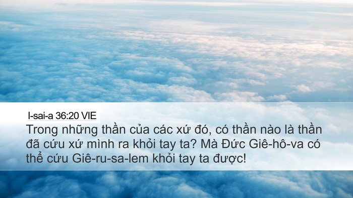 I-sai-a 36:20 VIE Bible Verse Image