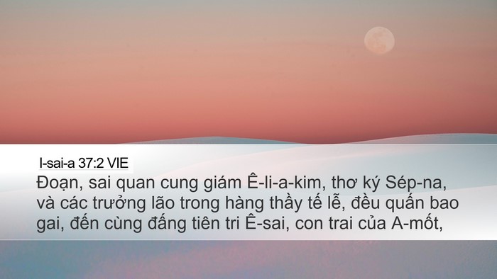 I-sai-a 37:2 VIE Bible Verse Image