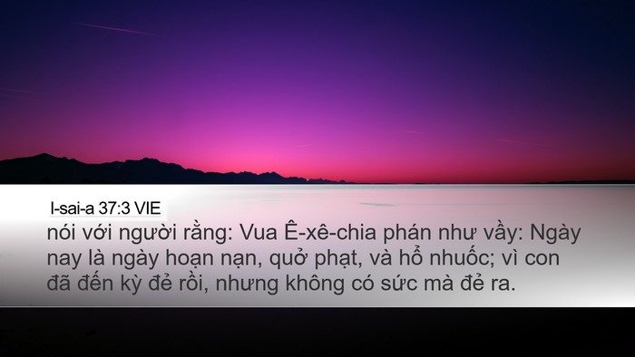 I-sai-a 37:3 VIE Bible Verse Image