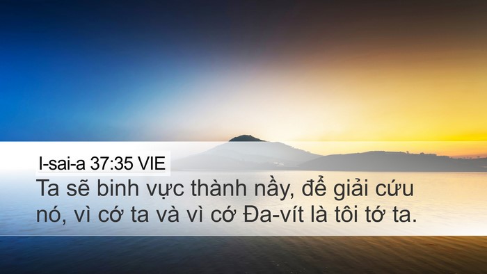 I-sai-a 37:35 VIE Bible Verse Image