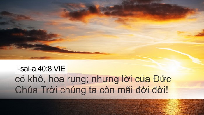 I-sai-a 40:8 VIE Bible Verse Image