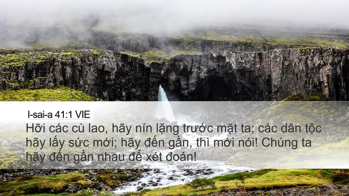 I-sai-a 41:1 VIE Bible Verse Image