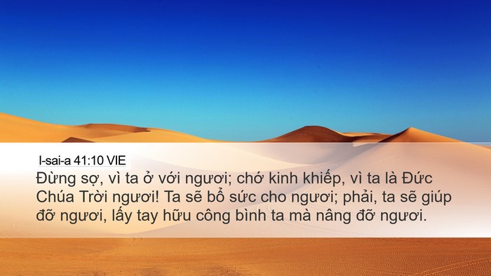 I-sai-a 41:10 VIE Bible Verse Image
