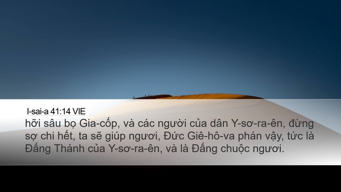 I-sai-a 41:14 VIE Bible Verse Image