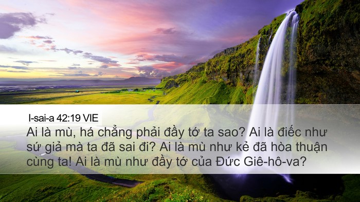 I-sai-a 42:19 VIE Bible Verse Image