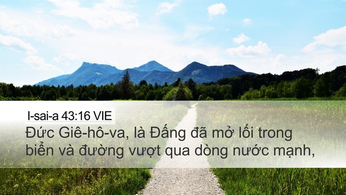 I-sai-a 43:16 VIE Bible Verse Image