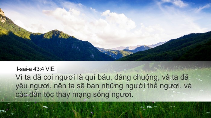 I-sai-a 43:4 VIE Bible Verse Image