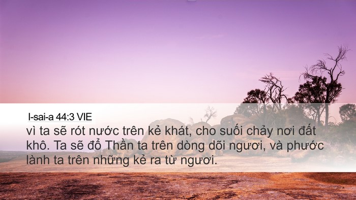 I-sai-a 44:3 VIE Bible Verse Image