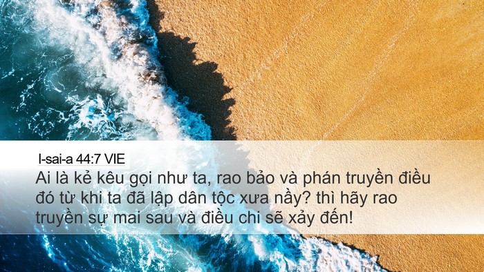 I-sai-a 44:7 VIE Bible Verse Image
