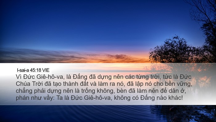 I-sai-a 45:18 VIE Bible Verse Image