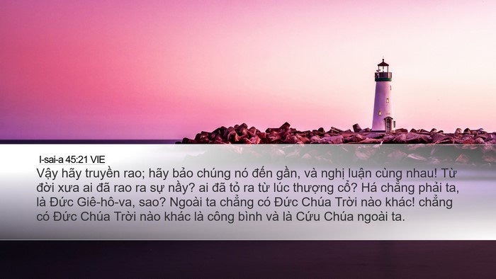 I-sai-a 45:21 VIE Bible Verse Image