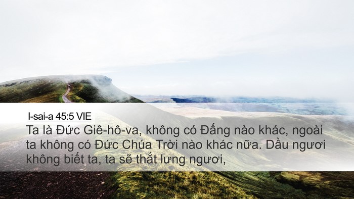 I-sai-a 45:5 VIE Bible Verse Image