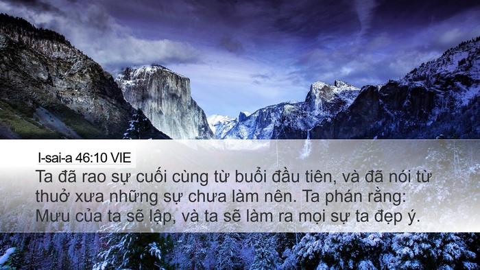 I-sai-a 46:10 VIE Bible Verse Image