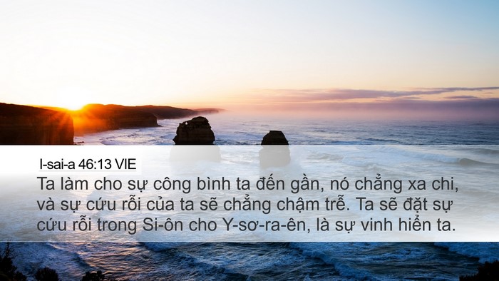 I-sai-a 46:13 VIE Bible Verse Image