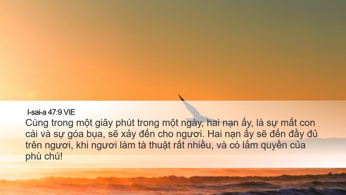 I-sai-a 47:9 VIE Bible Verse Image