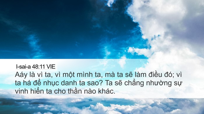 I-sai-a 48:11 VIE Bible Verse Image