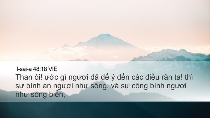 I-sai-a 48:18 VIE Bible Verse Image