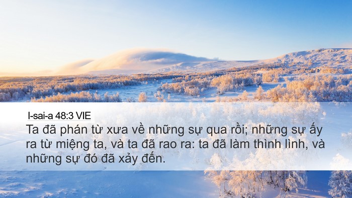 I-sai-a 48:3 VIE Bible Verse Image