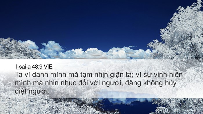 I-sai-a 48:9 VIE Bible Verse Image