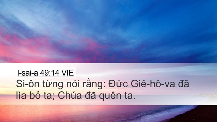 I-sai-a 49:14 VIE Bible Verse Image