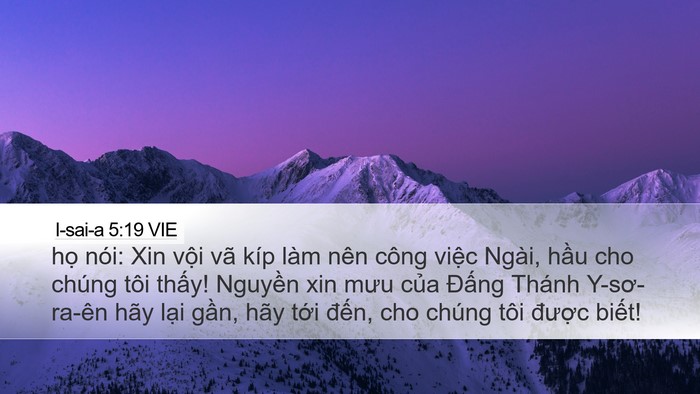 I-sai-a 5:19 VIE Bible Verse Image