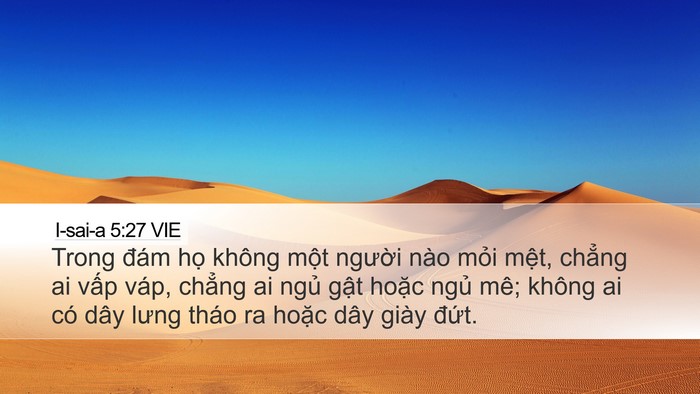 I-sai-a 5:27 VIE Bible Verse Image