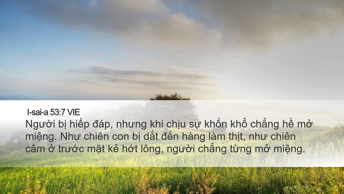 I-sai-a 53:7 VIE Bible Verse Image