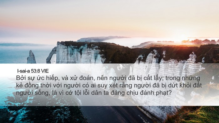 I-sai-a 53:8 VIE Bible Verse Image