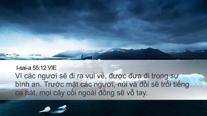 I-sai-a 55:12 VIE Bible Verse Image